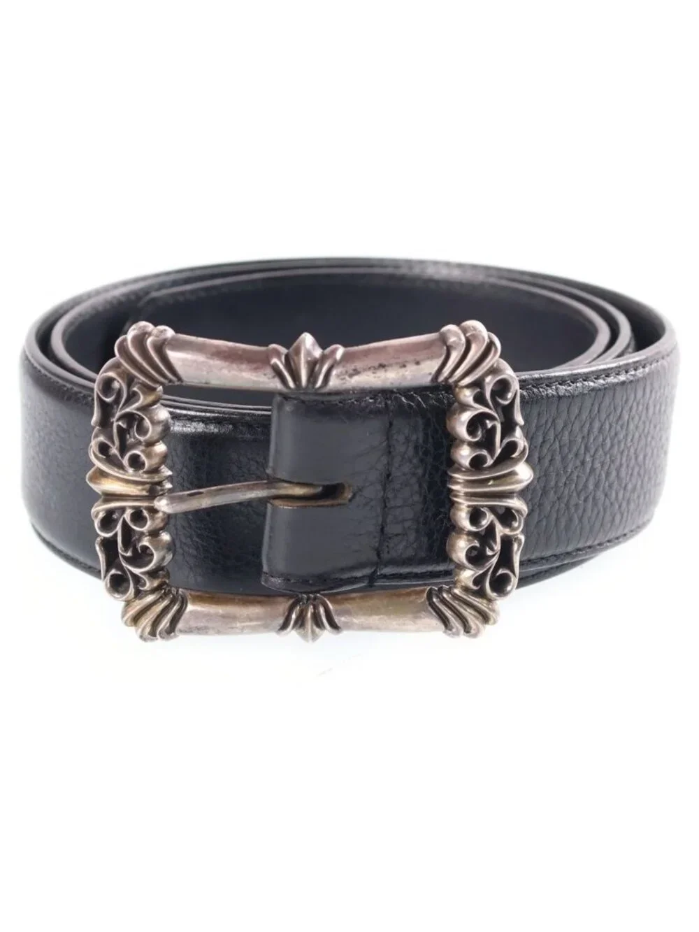 Chrome Hearts Blt Filigree Otj Buckle Leather Belt